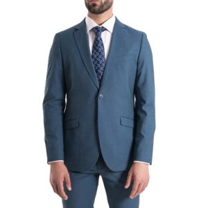 Traje verde azulado