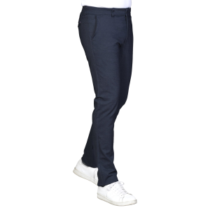 Pantalón super elástico slim azul marino / negro