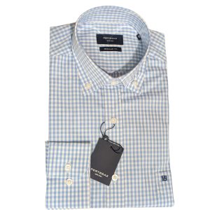 Camisa cuadros vichy Regular Fit 100% algodón Pertegaz